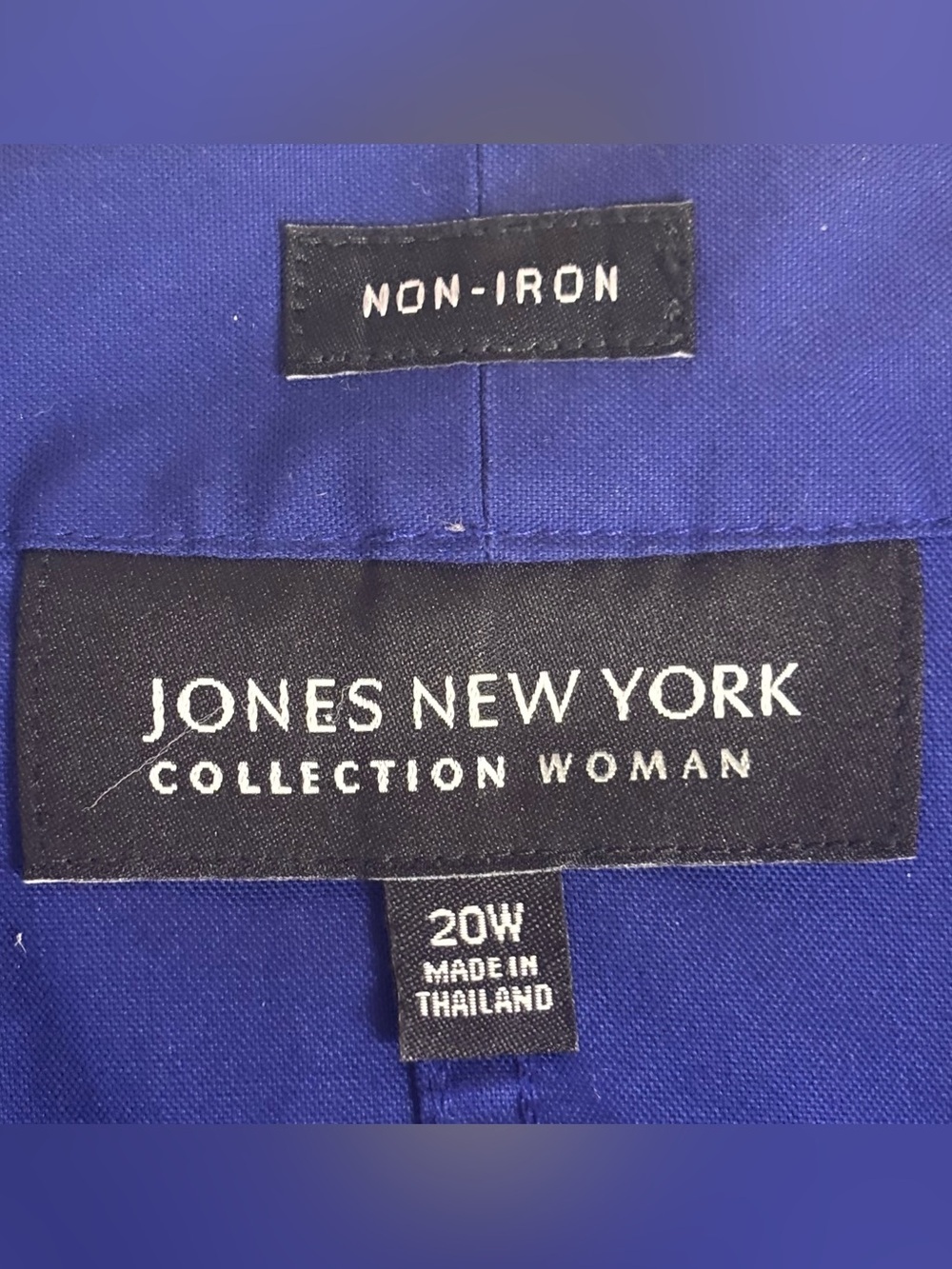 Jones New York Collection Platinum  Sleeveless Non Iron Blouse Plus Size 20W - Picture 3 of 5